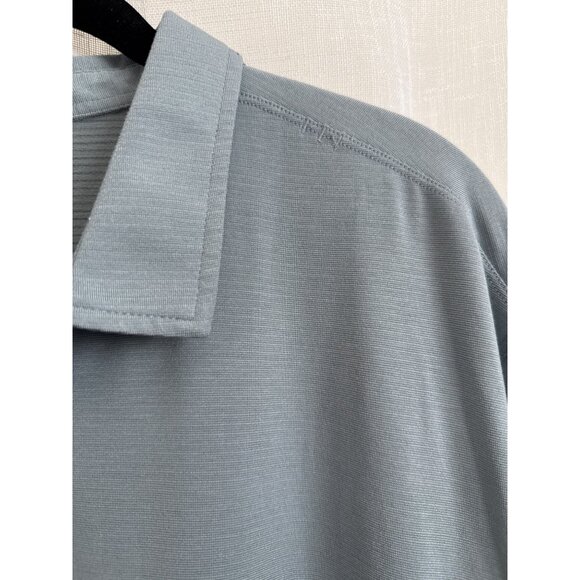 Lululemon Evolution Polo Short Sleeve Silverescent Size XXL - Picture 3 of 4